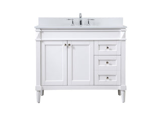 Elegant Lighting - VF31842WH-BS - Single Bathroom Vanity - Bennett - white