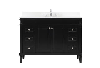 Elegant Lighting - VF31848BK-BS - Single Bathroom Vanity - Bennett - black