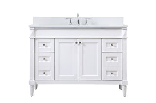 Elegant Lighting - VF31848WH-BS - Single Bathroom Vanity - Bennett - white