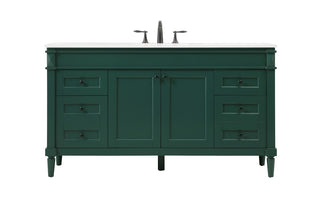 Elegant Lighting - VF31860DGN - Double Bathroom Vanity - Bennett - Green