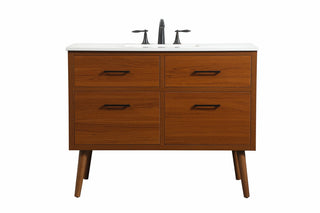Elegant Lighting - VF41042MTK - Single Bathroom Vanity - Boise - teak