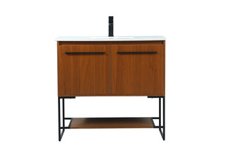 Elegant Lighting - VF42536MTK - Vanity Sink Set - Sloane - Teak