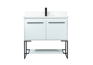 Elegant Lighting - VF42536MWH-BS - Vanity Sink Set - Sloane - White