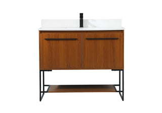 Elegant Lighting - VF42540MTK-BS - Vanity Sink Set - Sloane - Teak