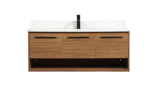 Elegant Lighting - VF43548WB-BS - Single Bathroom Vanity - Roman - Walnut Brown