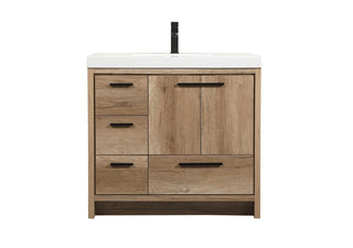 Elegant Lighting - VF46036NT - Single Bathroom Vanity - Wyatt - natural oak