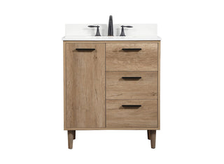 Elegant Lighting - VF47030NT-BS - Single Bathroom Vanity - Baldwin - natural oak