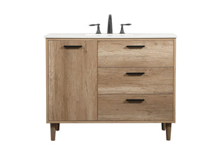Elegant Lighting - VF47042NT - Single Bathroom Vanity - Baldwin - natural oak