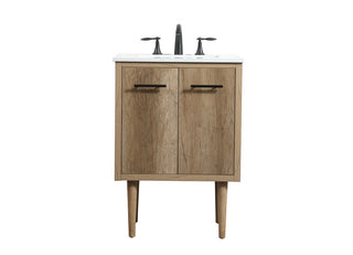 Elegant Lighting - VF48024NT - Single Bathroom Vanity - Cyrus - Natural oak