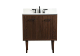 Elegant Lighting - VF48030MWT-BS - Single Bathroom Vanity - Cyrus - Walnut