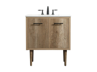 Elegant Lighting - VF48030NT - Single Bathroom Vanity - Cyrus - Natural oak