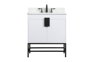 Elegant Lighting - VF48830MWH-BS - Single Bathroom Vanity - Eugene - White