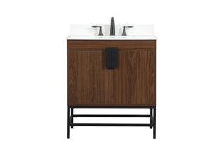 Elegant Lighting - VF48830MWT-BS - Single Bathroom Vanity - Eugene - Walnut