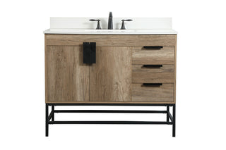 Elegant Lighting - VF48842NT-BS - Single Bathroom Vanity - Eugene - natural oak