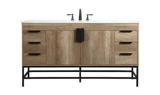 Elegant Lighting - VF48860NT - Single Bathroom Vanity - Eugene - natural oak