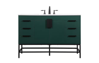 Elegant Lighting - VF488W48MGN - Single Bathroom Vanity - Eugene - Green