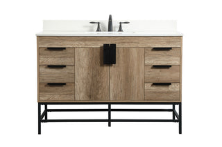 Elegant Lighting - VF488W48NT-BS - Single Bathroom Vanity - Eugene - natural oak