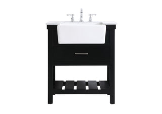 Elegant Lighting - VF60130BK - Single Bathroom Vanity - Clement - black