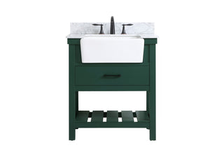 Elegant Lighting - VF60130GN-BS - Single Bathroom Vanity - Clement - green