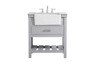 Elegant Lighting - VF60130GR - Single Bathroom Vanity - Clement - grey