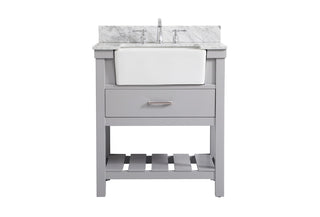 Elegant Lighting - VF60130GR-BS - Single Bathroom Vanity - Clement - grey