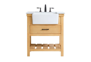 Elegant Lighting - VF60130NW - Single Bathroom Vanity - Clement - natural wood