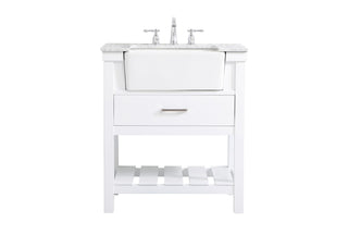 Elegant Lighting - VF60130WH - Single Bathroom Vanity - Clement - white