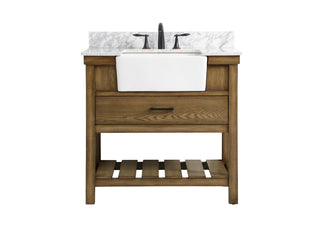 Elegant Lighting - VF60136DW-BS - Single Bathroom Vanity - Clement - driftwood