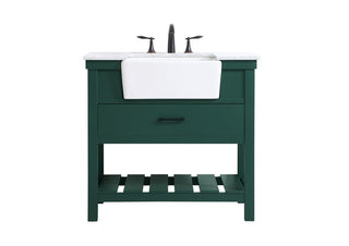 Elegant Lighting - VF60136GN - Single Bathroom Vanity - Clement - green