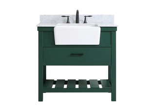 Elegant Lighting - VF60136GN-BS - Single Bathroom Vanity - Clement - green