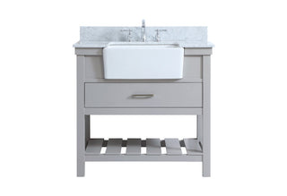 Elegant Lighting - VF60136GR-BS - Single Bathroom Vanity - Clement - grey