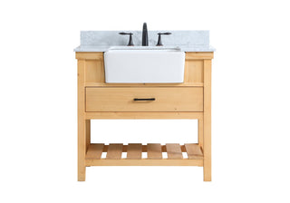 Elegant Lighting - VF60136NW-BS - Single Bathroom Vanity - Clement - natural wood