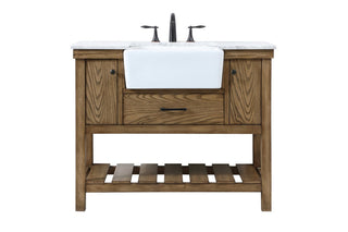 Elegant Lighting - VF60142DW - Single Bathroom Vanity - Clement - driftwood