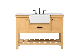 Elegant Lighting - VF60148NW - Single Bathroom Vanity - Clement - natural wood