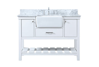 Elegant Lighting - VF60148WH-BS - Single Bathroom Vanity - Clement - white