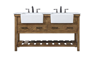 Elegant Lighting - VF60160DDW - Double Bathroom Vanity - Clement - driftwood