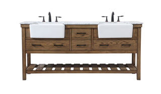 Elegant Lighting - VF60172DDW - Double Bathroom Vanity - Clement - driftwood