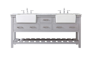 Elegant Lighting - VF60172DGR - Double Bathroom Vanity - Clement - grey