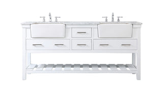Elegant Lighting - VF60172DWH - Double Bathroom Vanity - Clement - white