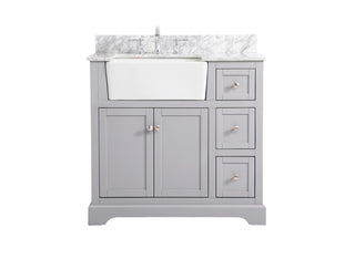 Elegant Lighting - VF60236GR-BS - Single Bathroom Vanity - Franklin - grey