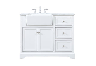 Elegant Lighting - VF60242WH - Single Bathroom Vanity - Franklin - white