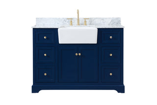 Elegant Lighting - VF60248BL-BS - Single Bathroom Vanity - Franklin - blue