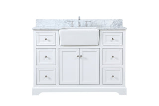 Elegant Lighting - VF60248WH-BS - Single Bathroom Vanity - Franklin - white