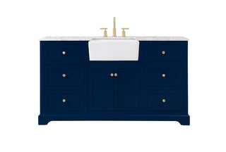 Elegant Lighting - VF60260BL - Single Bathroom Vanity - Franklin - blue