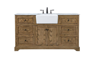 Elegant Lighting - VF60260DW - Single Bathroom Vanity - Franklin - driftwood