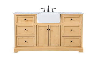 Elegant Lighting - VF60260NW - Single Bathroom Vanity - Franklin - natural wood