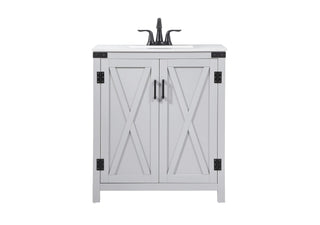 Elegant Lighting - VF90230GR - Single Bathroom Vanity - Grant - grey