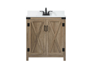 Elegant Lighting - VF90230NT-BS - Single Bathroom Vanity - Grant - natural oak