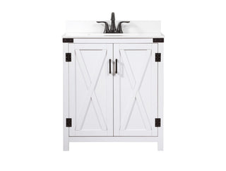 Elegant Lighting - VF90230WH-BS - Single Bathroom Vanity - Grant - white