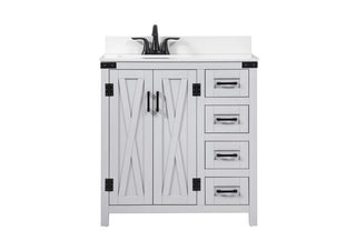 Elegant Lighting - VF90232GR-BS - Single Bathroom Vanity - Grant - grey